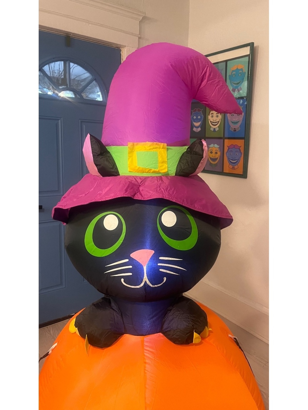 Gemmy Halloween Inflatable 5.5ft Witch Cat Jack Pumpkin Airblow Yard Decor Spook - Picture 3 of 9